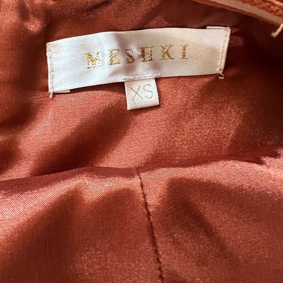 MESHKI XS BRONZE SLIP DRESS - Picture 4 of 4
